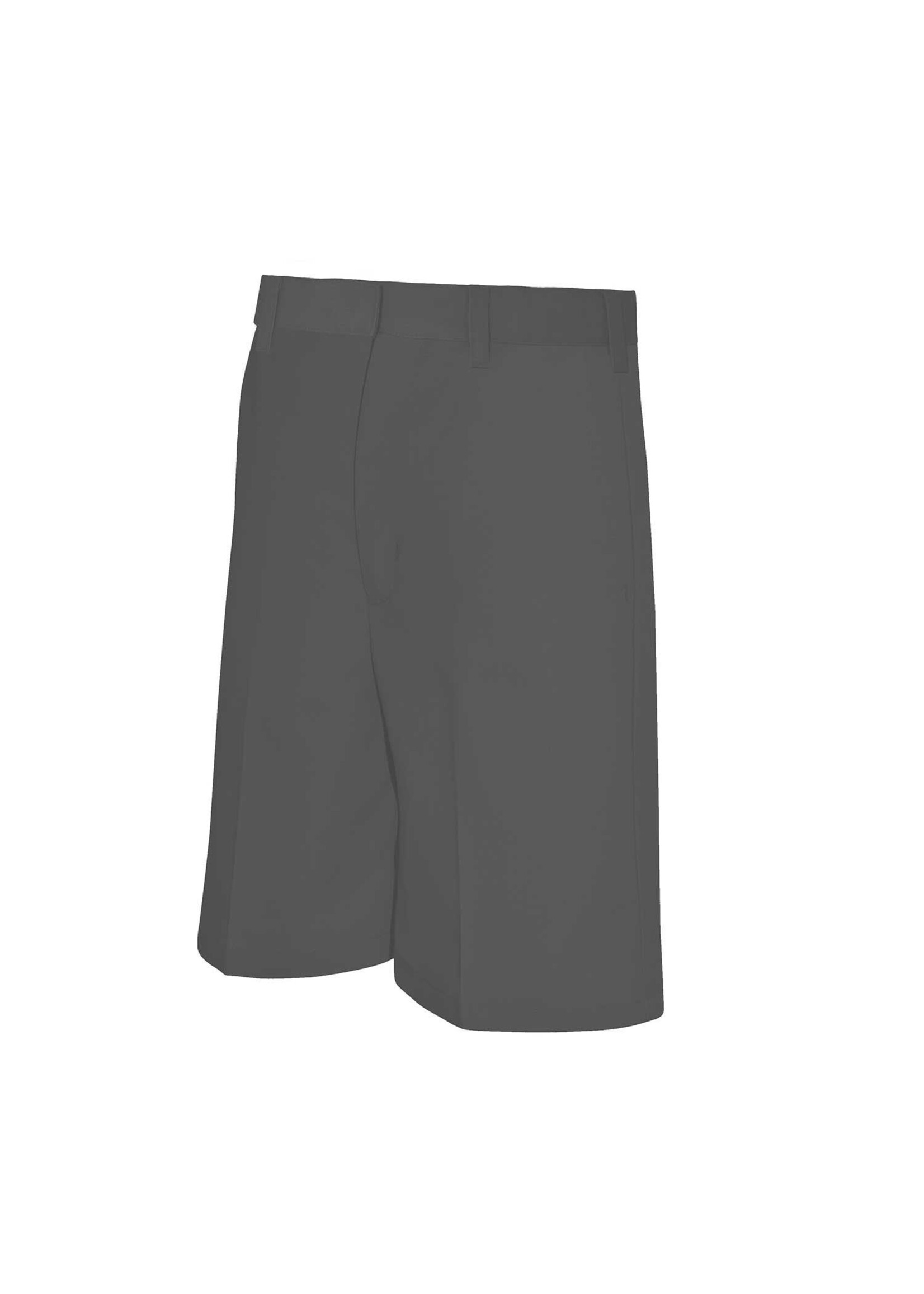 Boys Dark Grey Flat Front Shorts