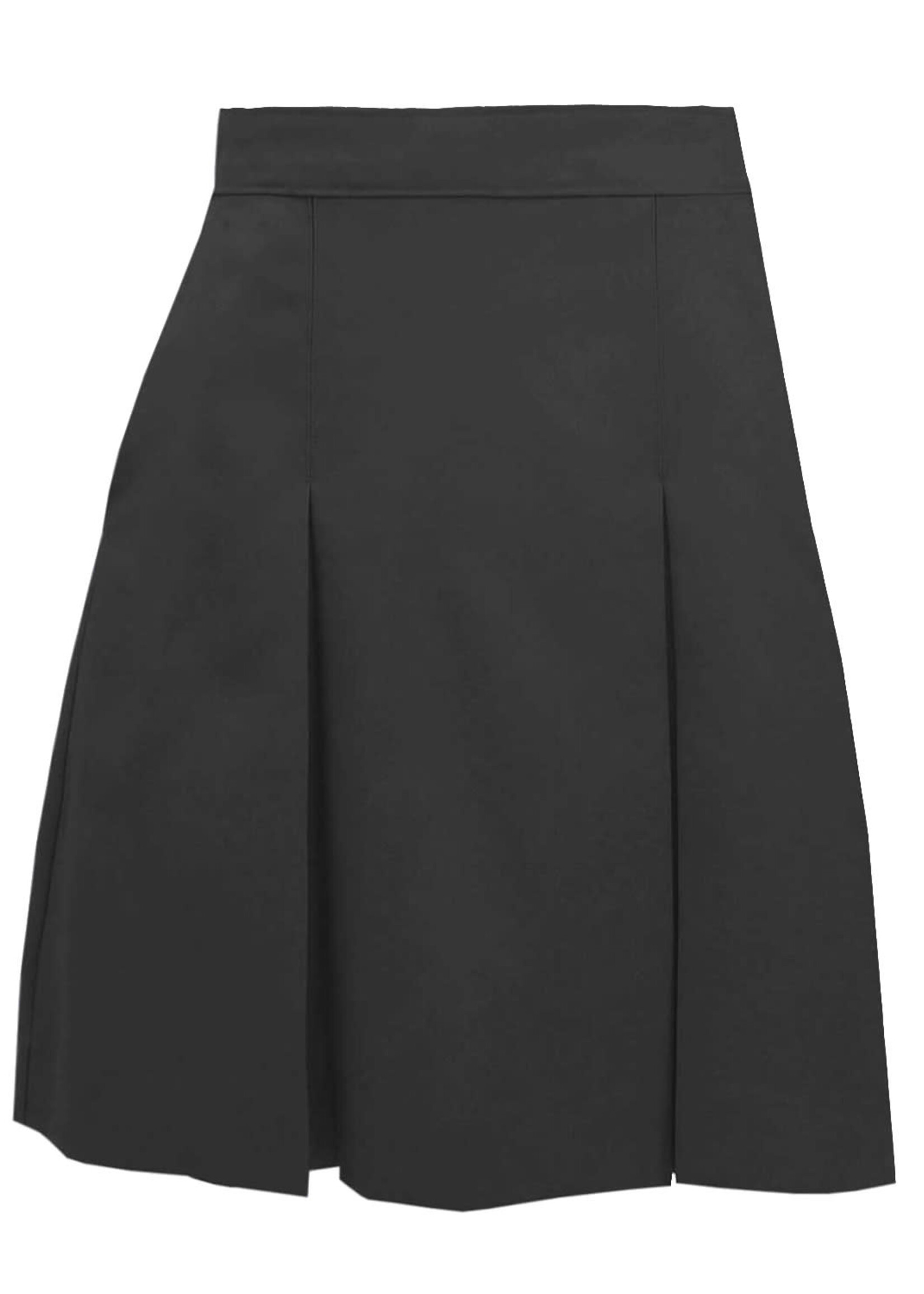 1034 Solid Skirt 4 Pleat (MG) Medium Grey - The Uniform Store