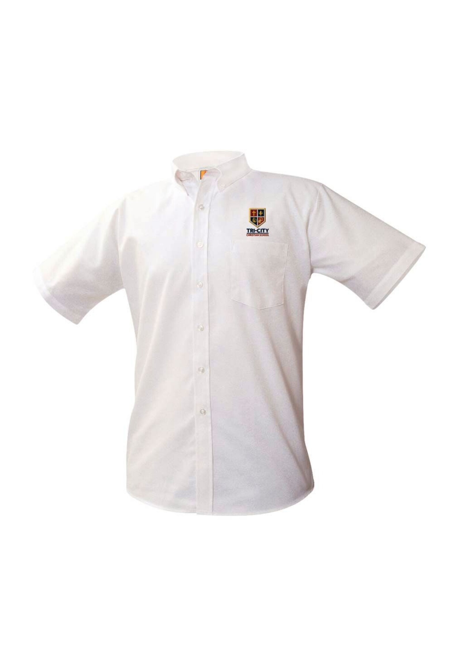 TCCS White Short Sleeve Oxford Shirt