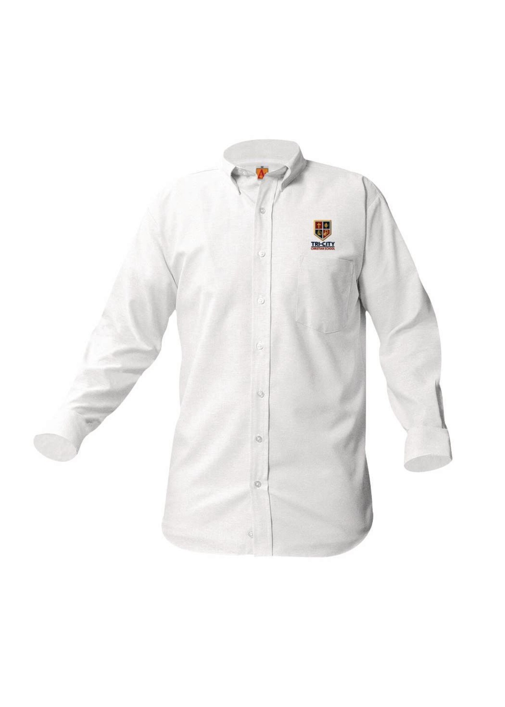 TCCS White Long Sleeve Oxford Shirt