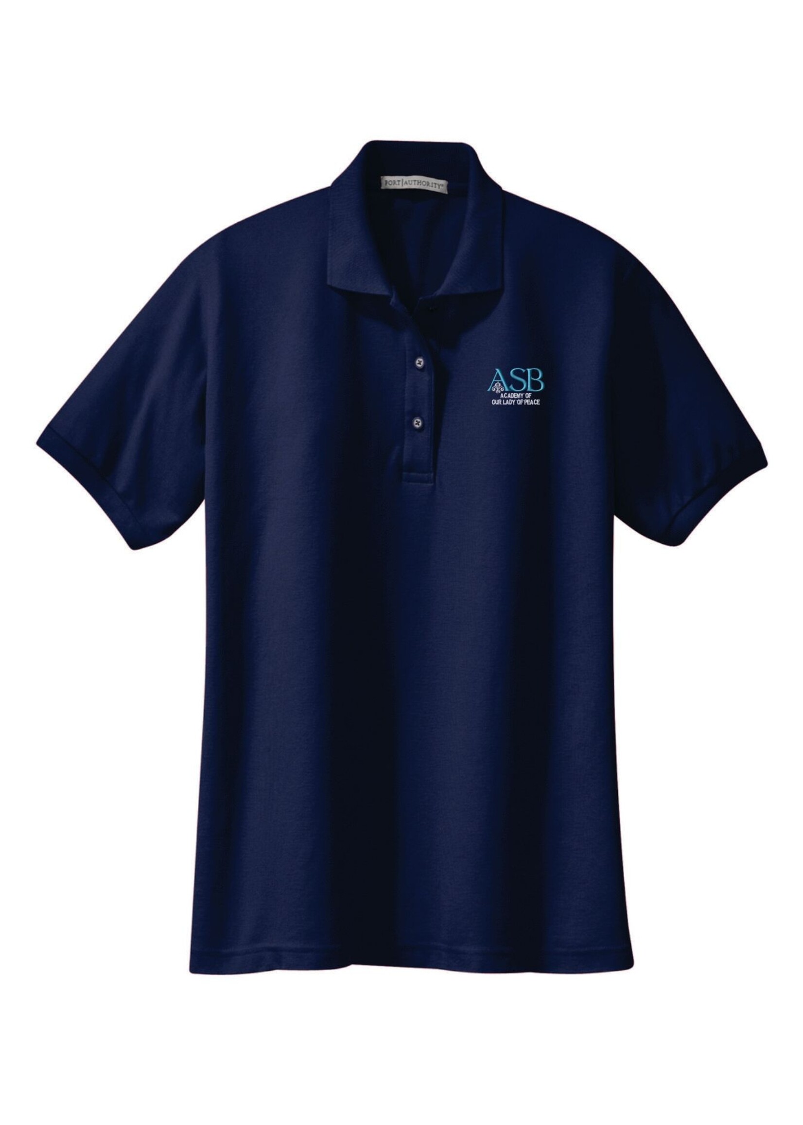 OLP ASB Navy Ladies Silk Touch Polo