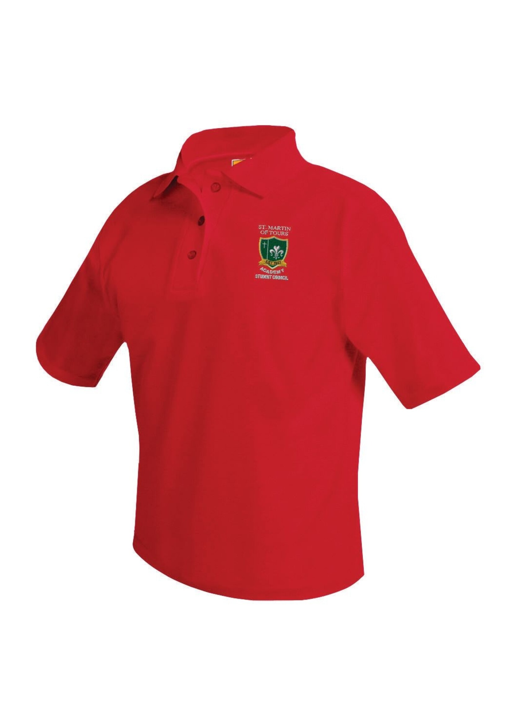 SMTA  Red Student Council Pique Polo Shirt
