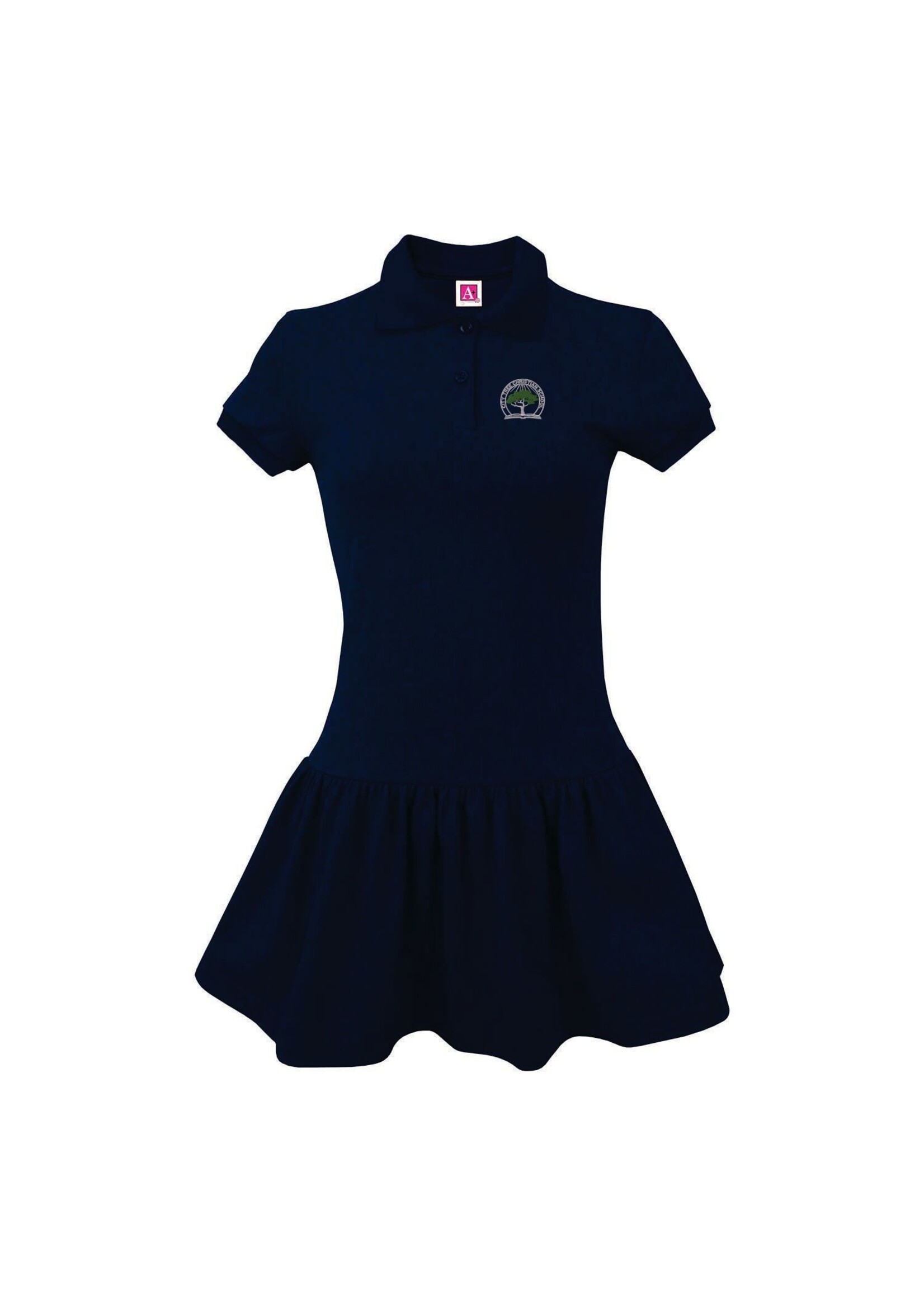 CTCS Jersey Knit Navy Polo Dress