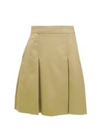 Solid Khaki Skirt 4 Pleat (KH)