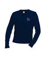 Preuss Navy Pullover V-Neck Sweater