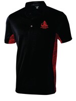 1810 Venture Performance Polo shirt - Black w/Red - MBA