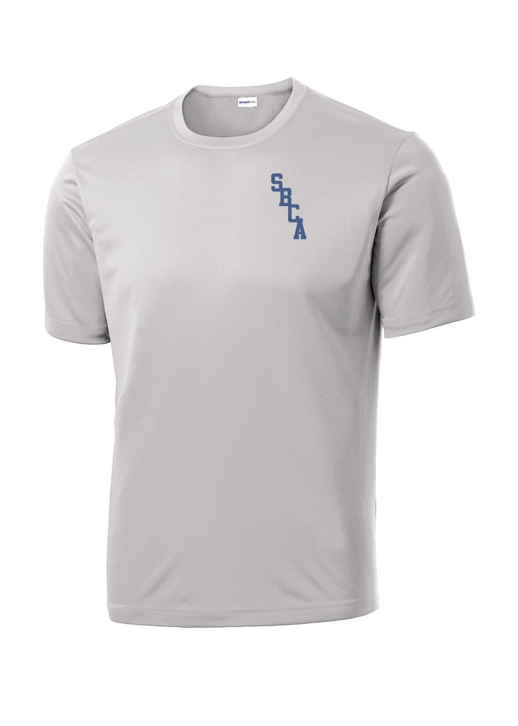 SBCA Dry Fit Short Sleeve Silver Tee