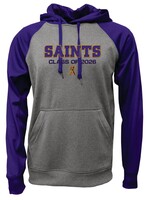 SAHS Class of Raglan Ash/Purple Hooded Fleece