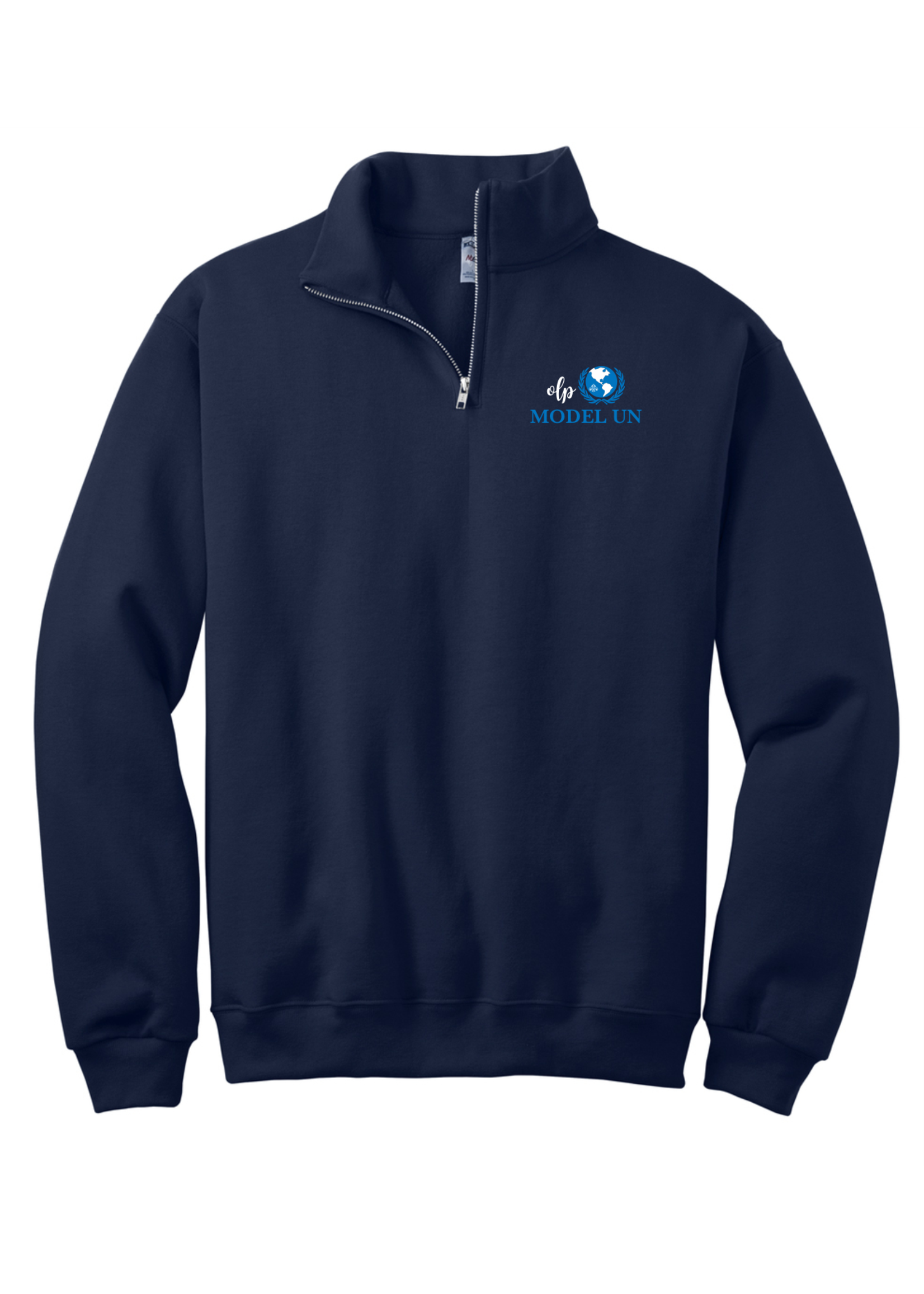 OLP 1/4-Zip Sweatshirt with Cadet Collar Model United Nations Club