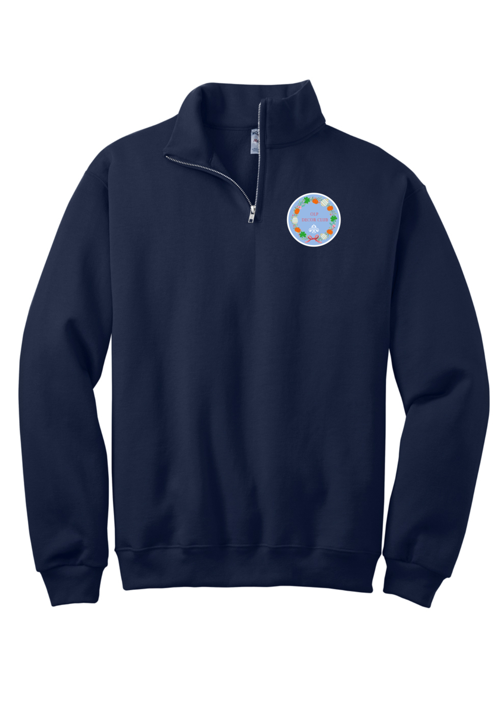 OLP 1/4-Zip Sweatshirt with Cadet Collar Decor Club