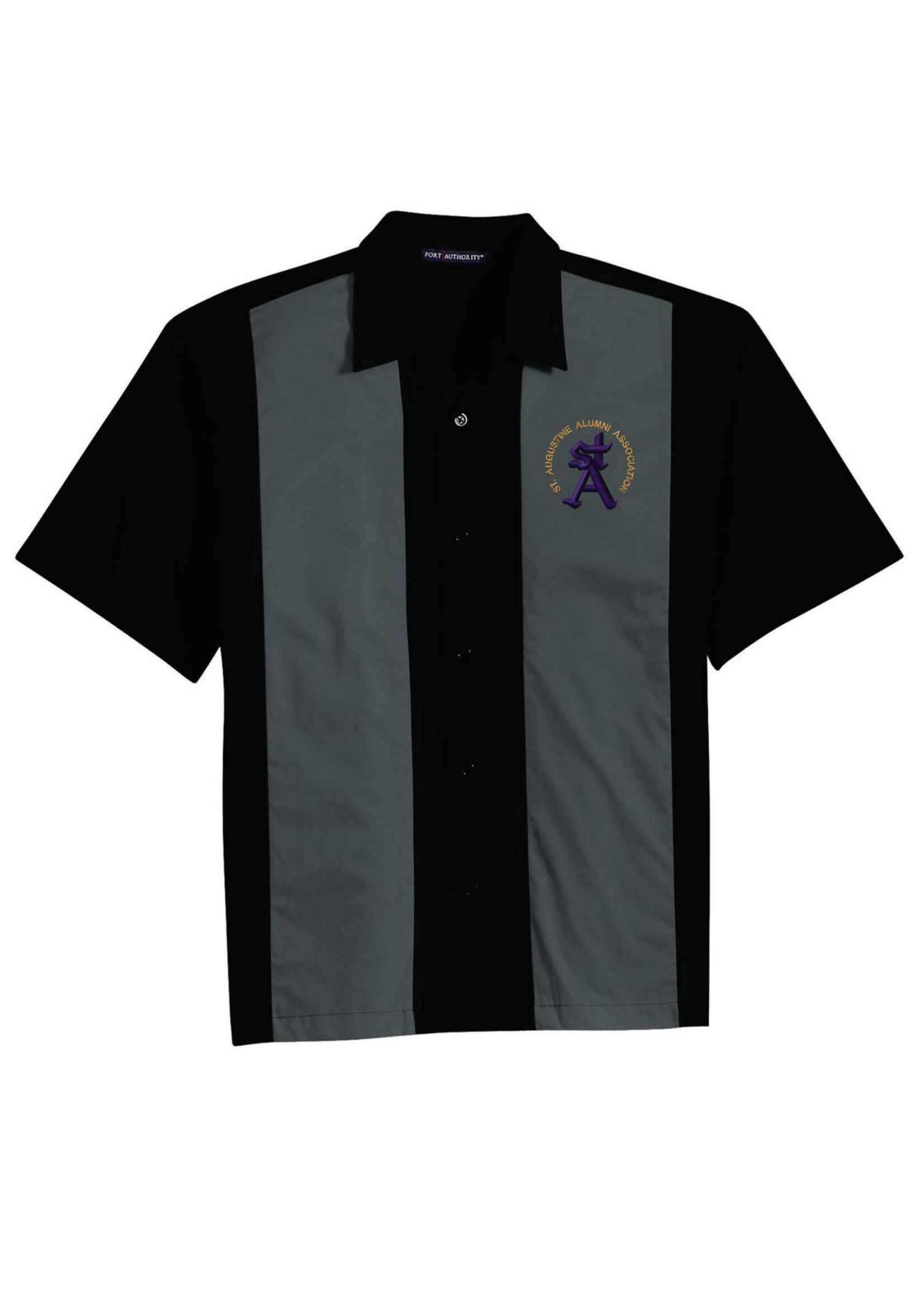 SAHS Alum Retro Camp Shirt Black/Steel Grey