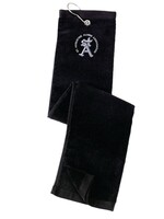 SAHS Alum Grommeted Tri-Fold Golf Towel Black