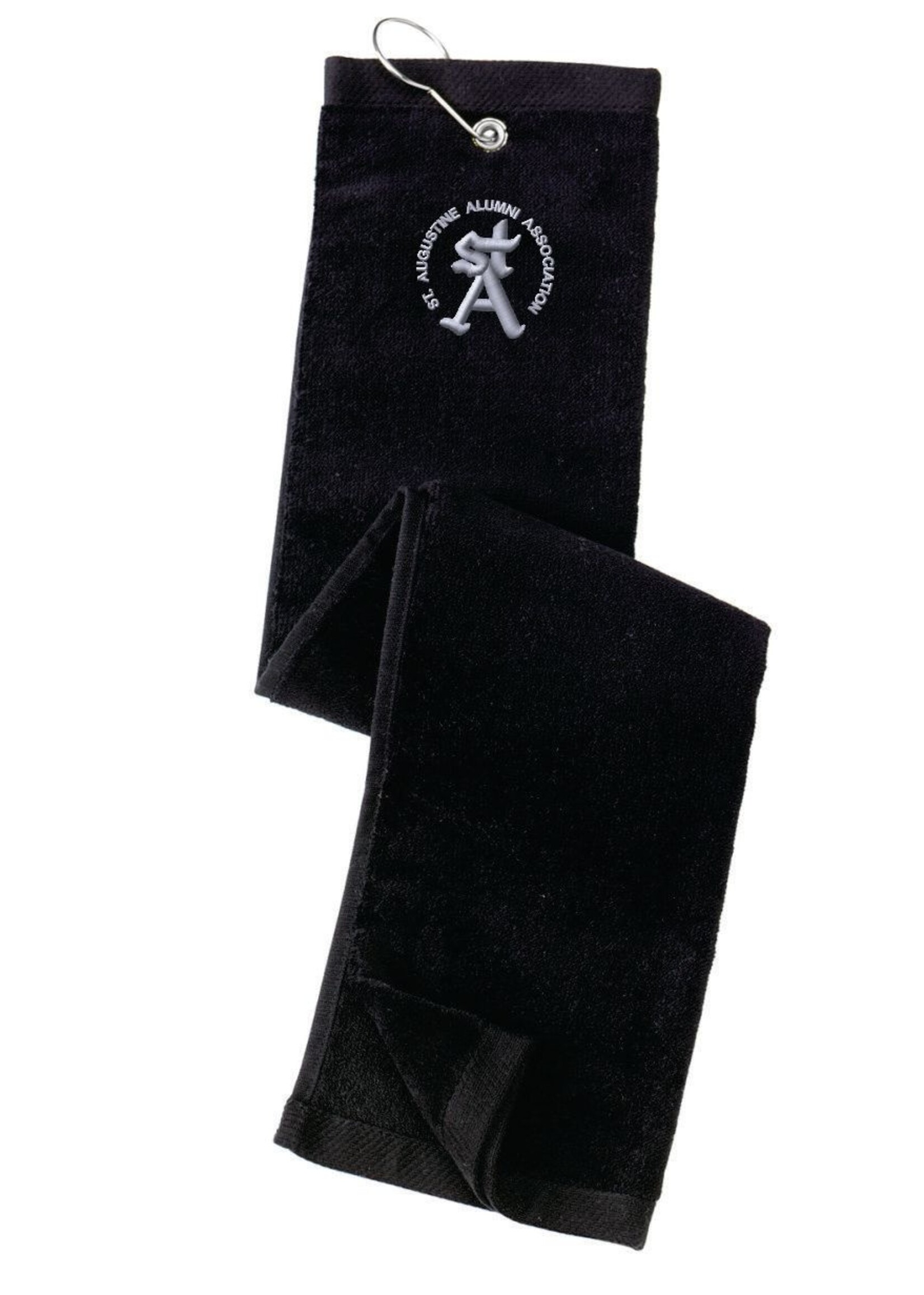 SAHS Alum Grommeted Tri-Fold Golf Towel Black