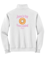 OLP White 1/4-Zip Sweatshirt with Cadet Collar Bagels & Bibles Club