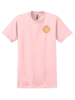 OLP Lt Pink Cotton Crew Neck Tee Bibles & Bagels Club