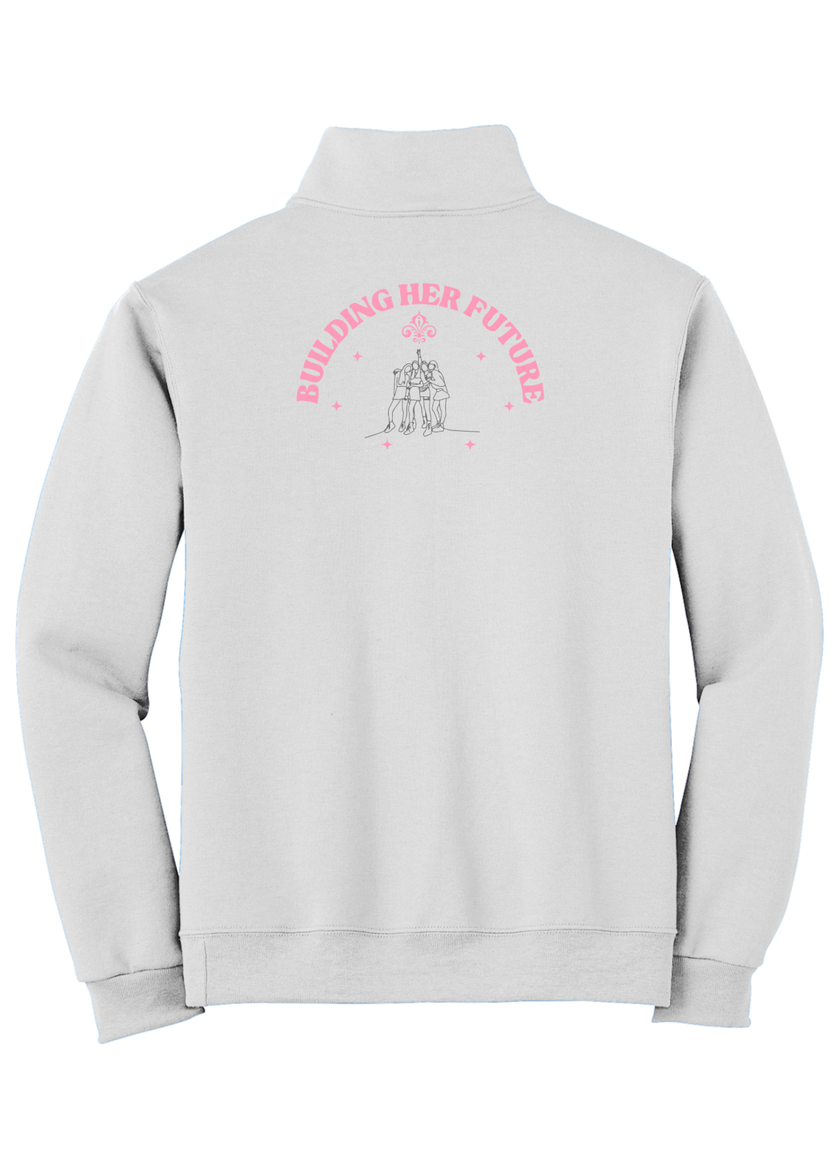 OLP 1/4-Zip Sweatshirt with Cadet Collar Building Her Future Club
