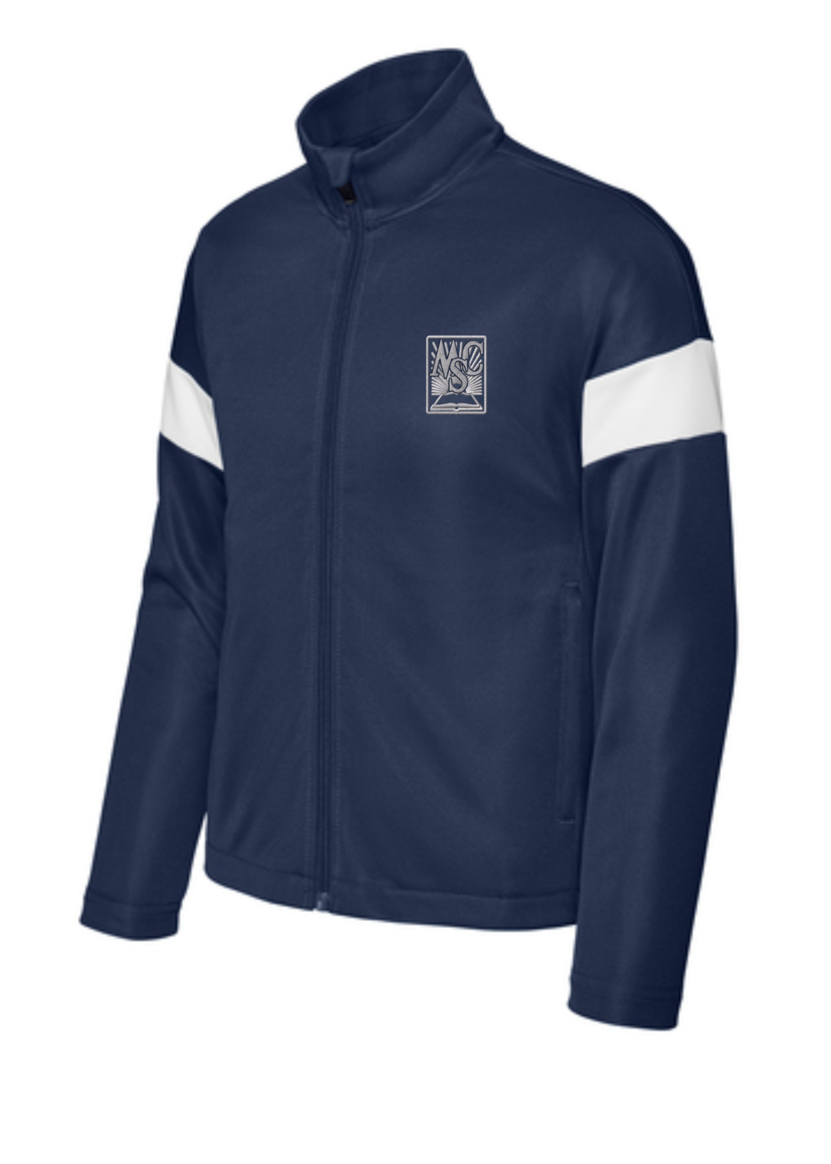 OLMCS Navy Sport-Tek Travel Track Jacket
