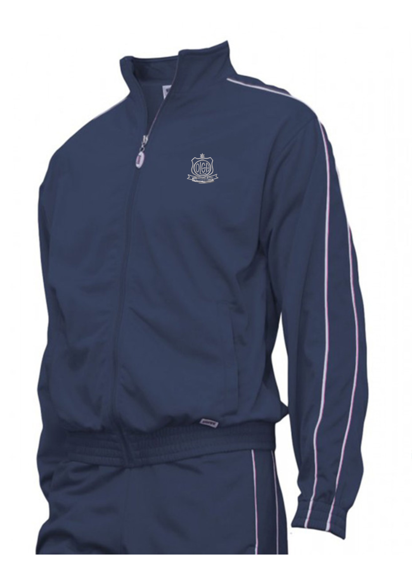 OLGA Navy Tricot Warm Up Jacket