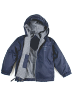 HTS Navy Windbreaker Hooded Jacket