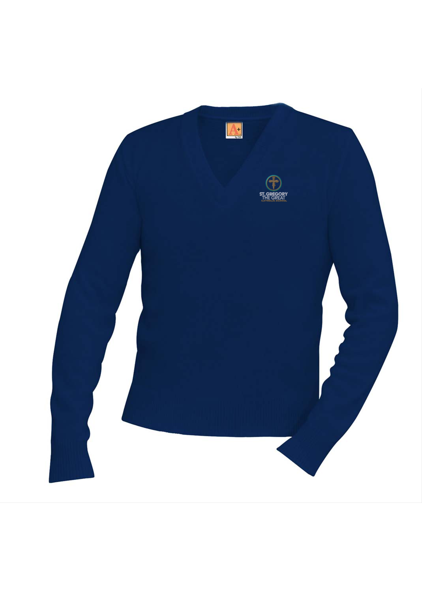 STGGCS Navy Pullover V-Neck Sweater - Boys Only