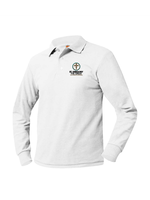 STGGCS White Pique Long Sleeve Polo