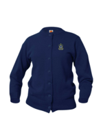 VMCHS Girls Navy Cardigan Crew-neck with no  pocket