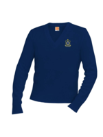 VMCHS Navy Pullover V-Neck Sweater