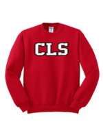 CLS Red Crewneck Sweatshirt w appliqué