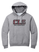 CLS Athletic Heather Pullover Sweatshirt w plaid applique
