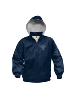 NAZ Navy Nylon Water Repellent Full Zip Jacket