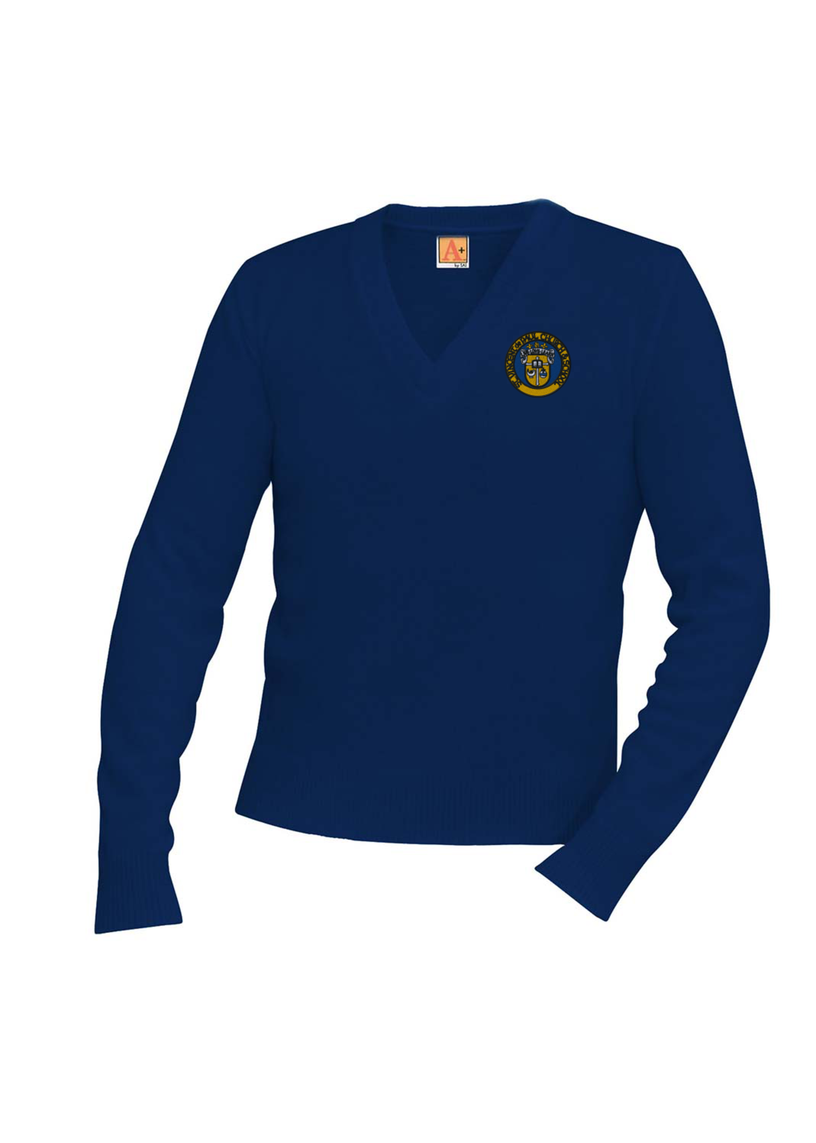 SVDP Navy Pullover V-Neck Sweater
