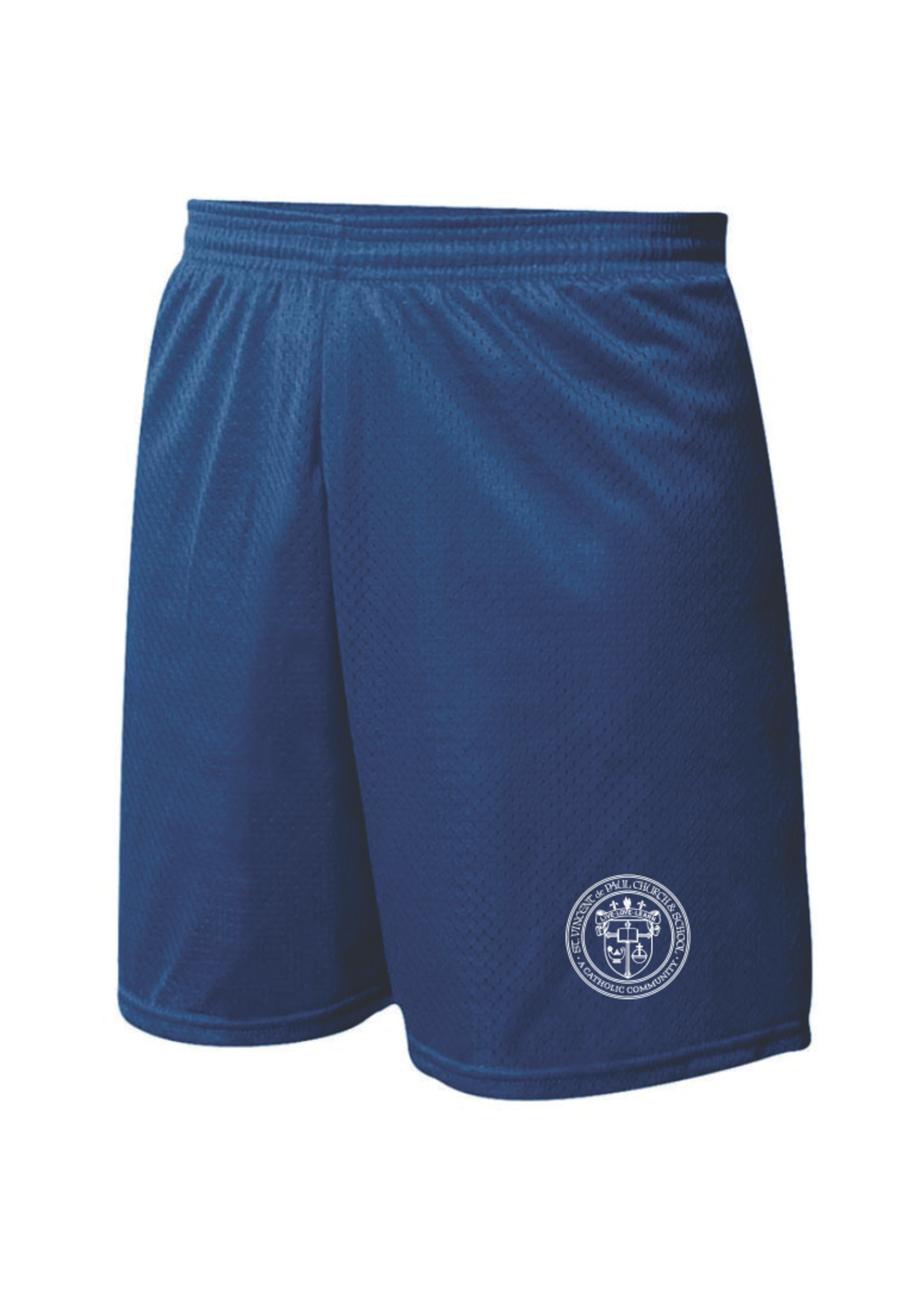 SVDP Navy Mesh PE Shorts