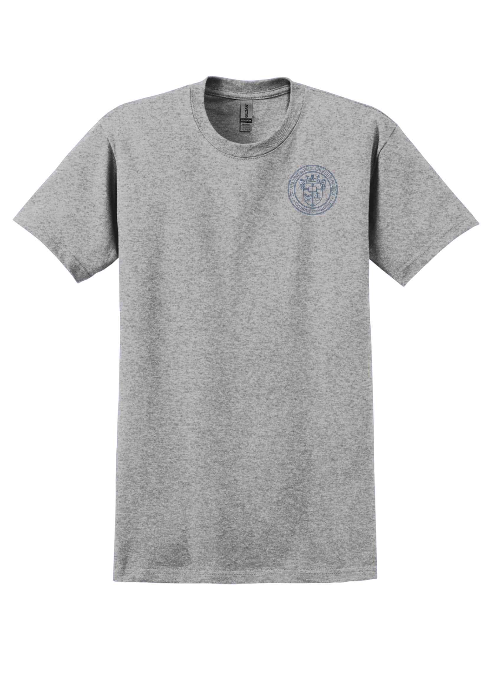 SVDP Sport Grey Short sleeve T-Shirt
