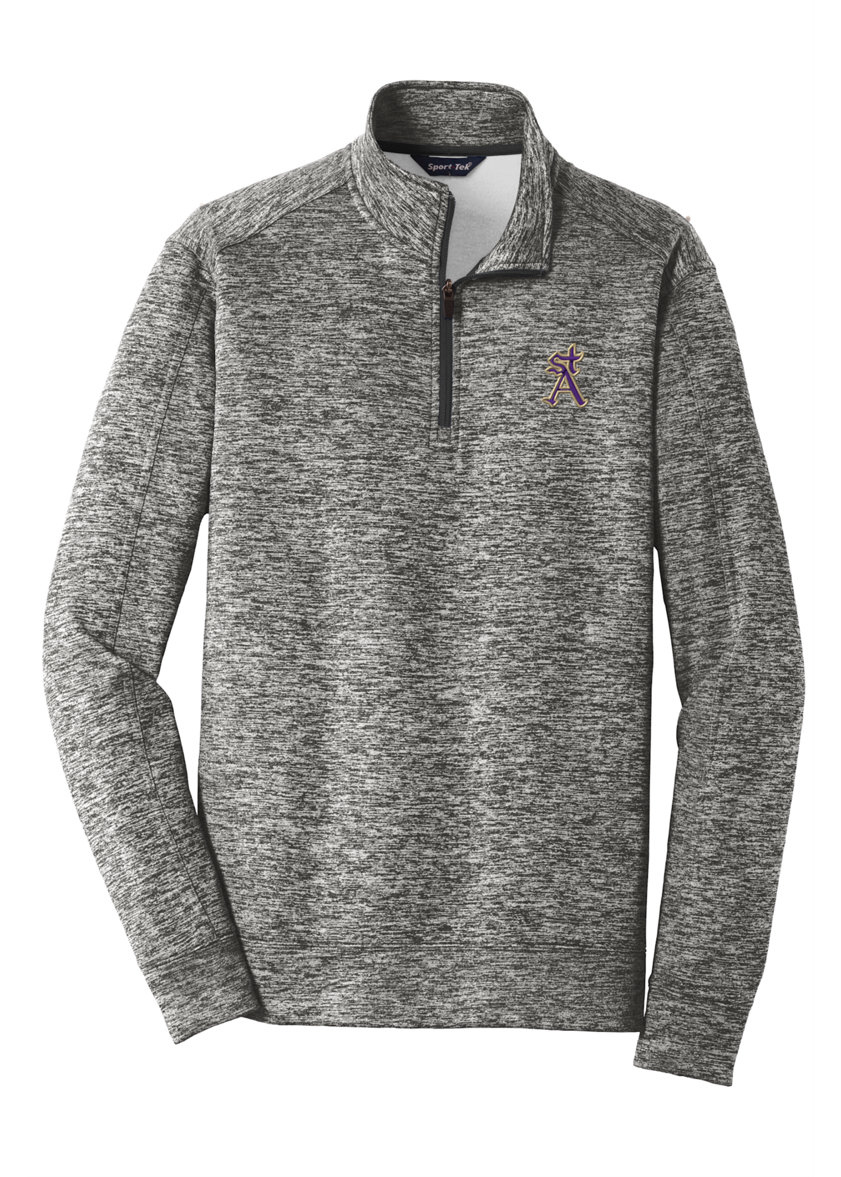 SAHS Electric Black Heather Fleece 1/4-Zip Pullover