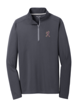SAHS Sport-Wick Textured Iron Grey 1/4-Zip Pullover