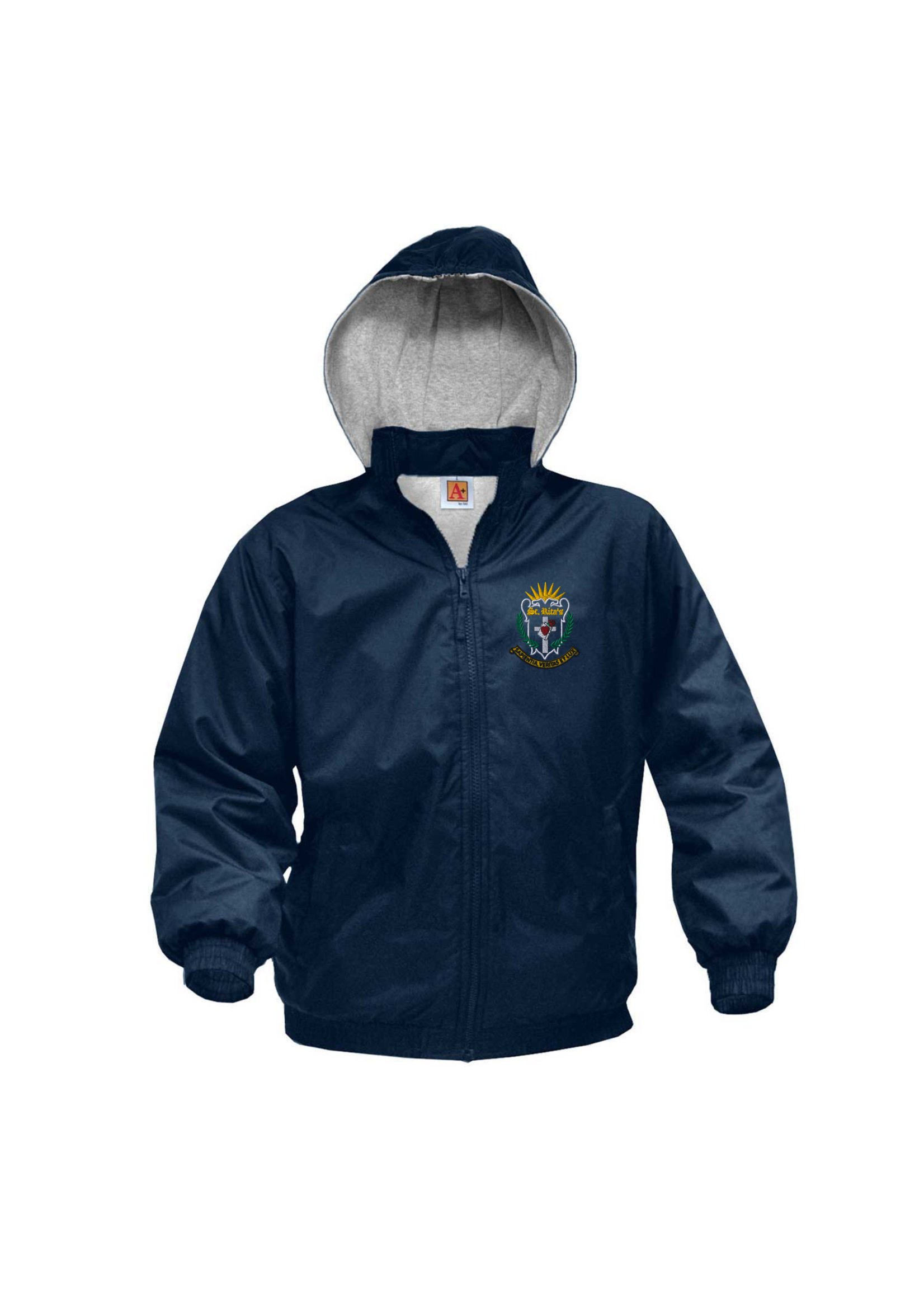 SRS Nylon Water Repellent Full Zip Jacket Navy