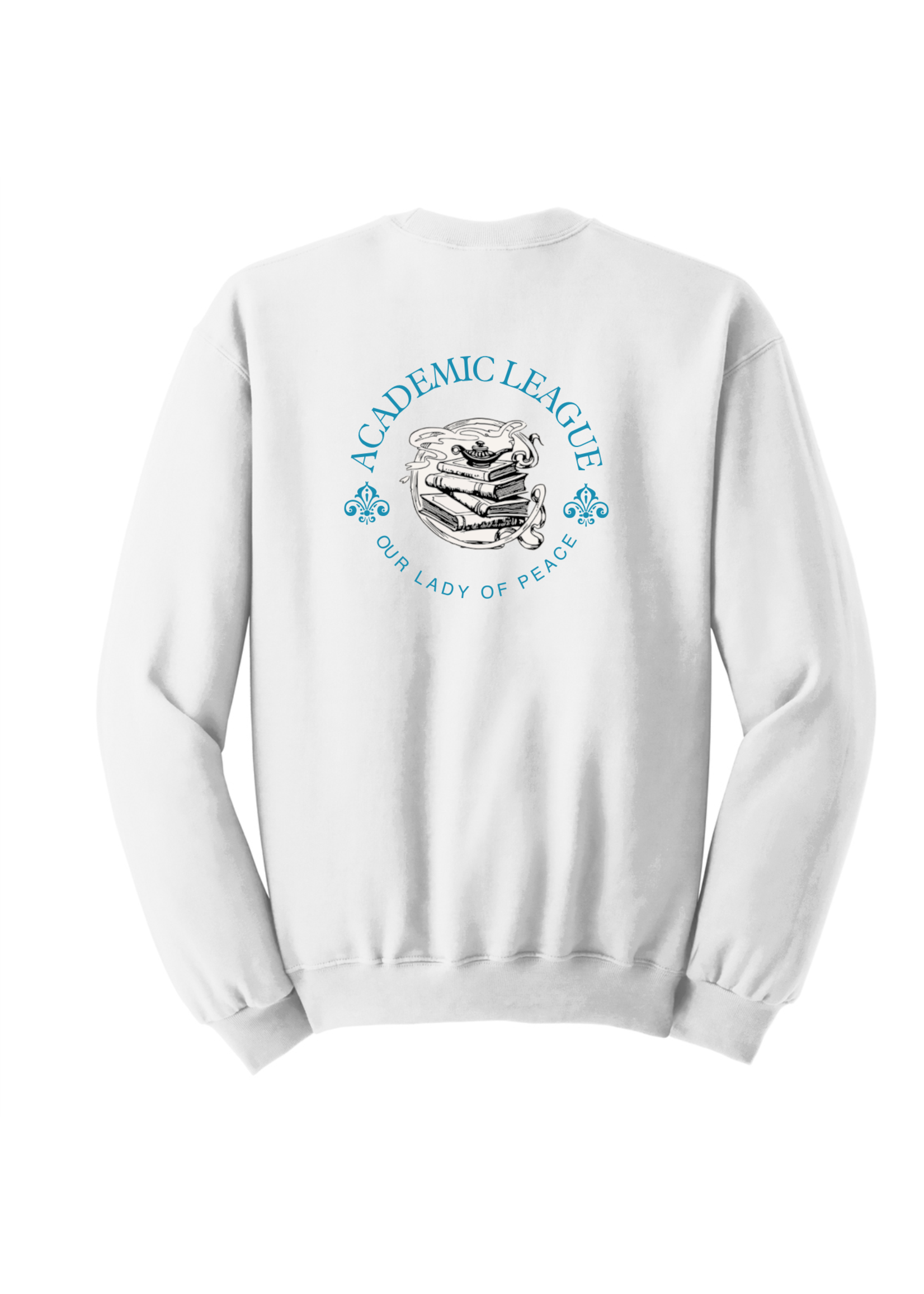 OLP White Crewneck Sweatshirt Academic League Club