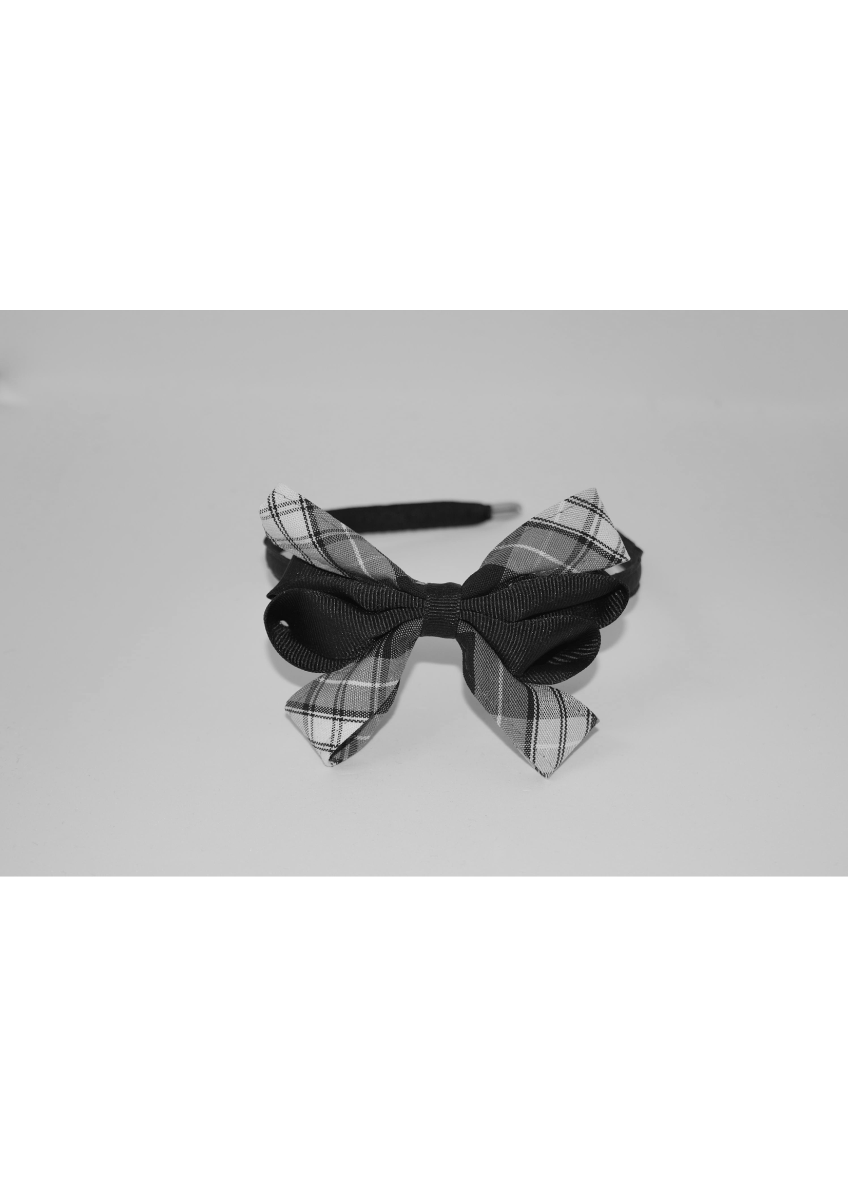 Carnival Bow on Headband PKN WHT WHT