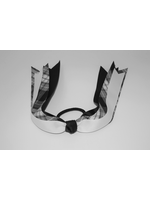 Wide Plaid & Grosgrain Ribbon Streamer Bow PKN WHT WHT