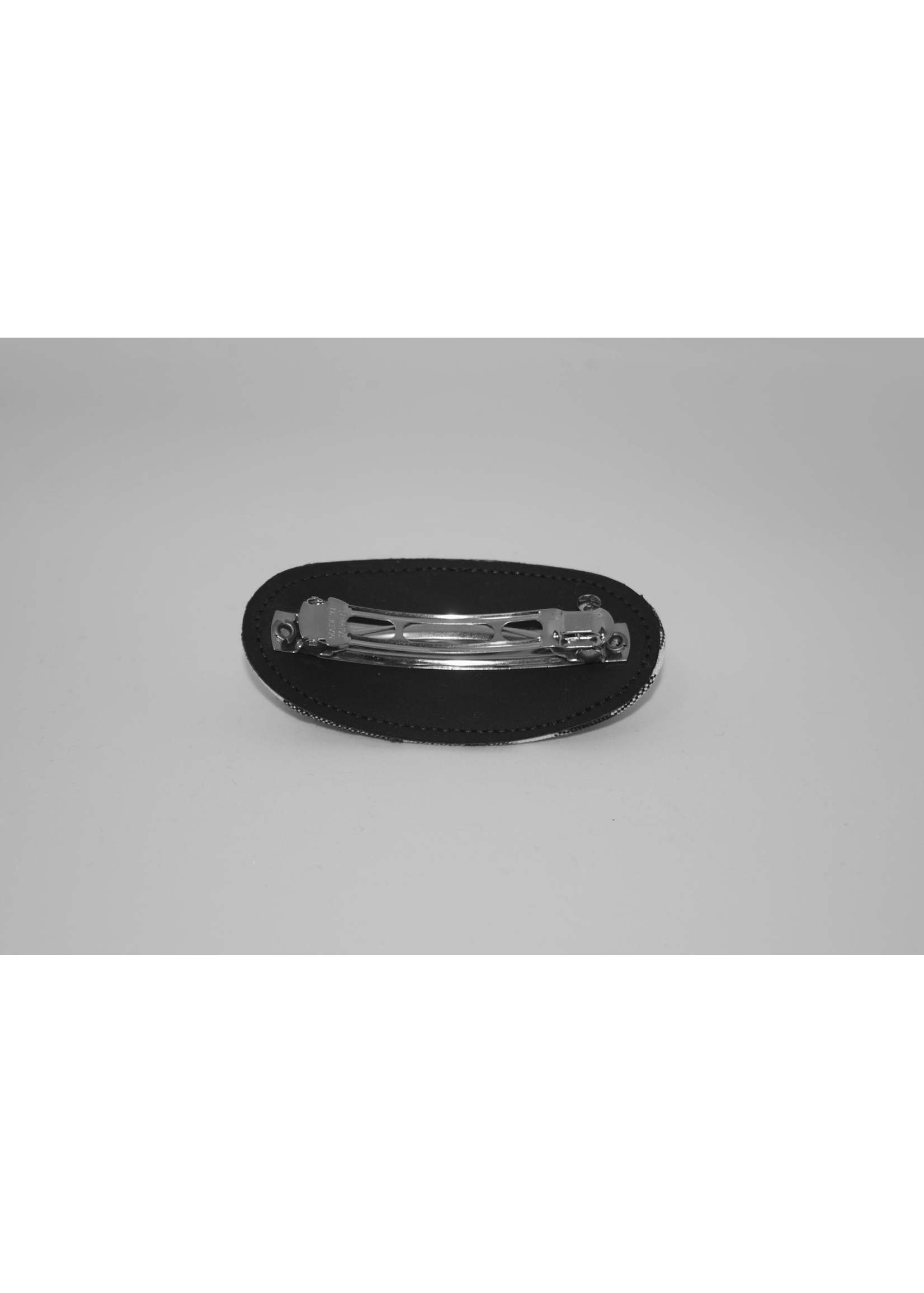 Plaid Oval Barrette PKN