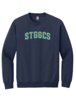 STGGCS Navy Crewneck Sweatshirt w/ Solid Applique
