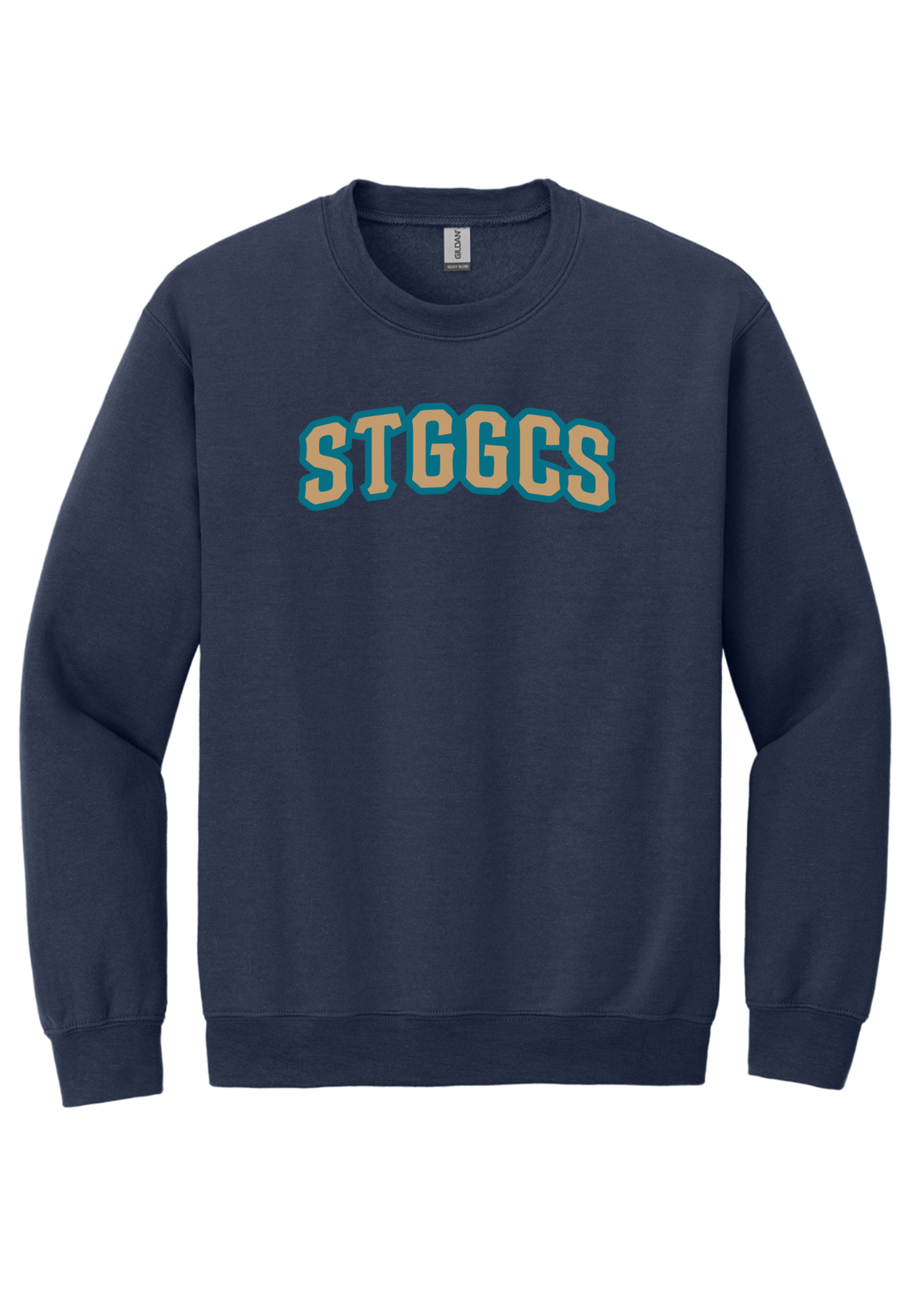 STGGCS Navy Crewneck Sweatshirt w/ Solid Applique