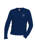 SKCS Navy Pullover V-Neck Sweater