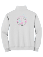 OLP White 1/4-Zip Sweatshirt with Cadet Collar Chess Club