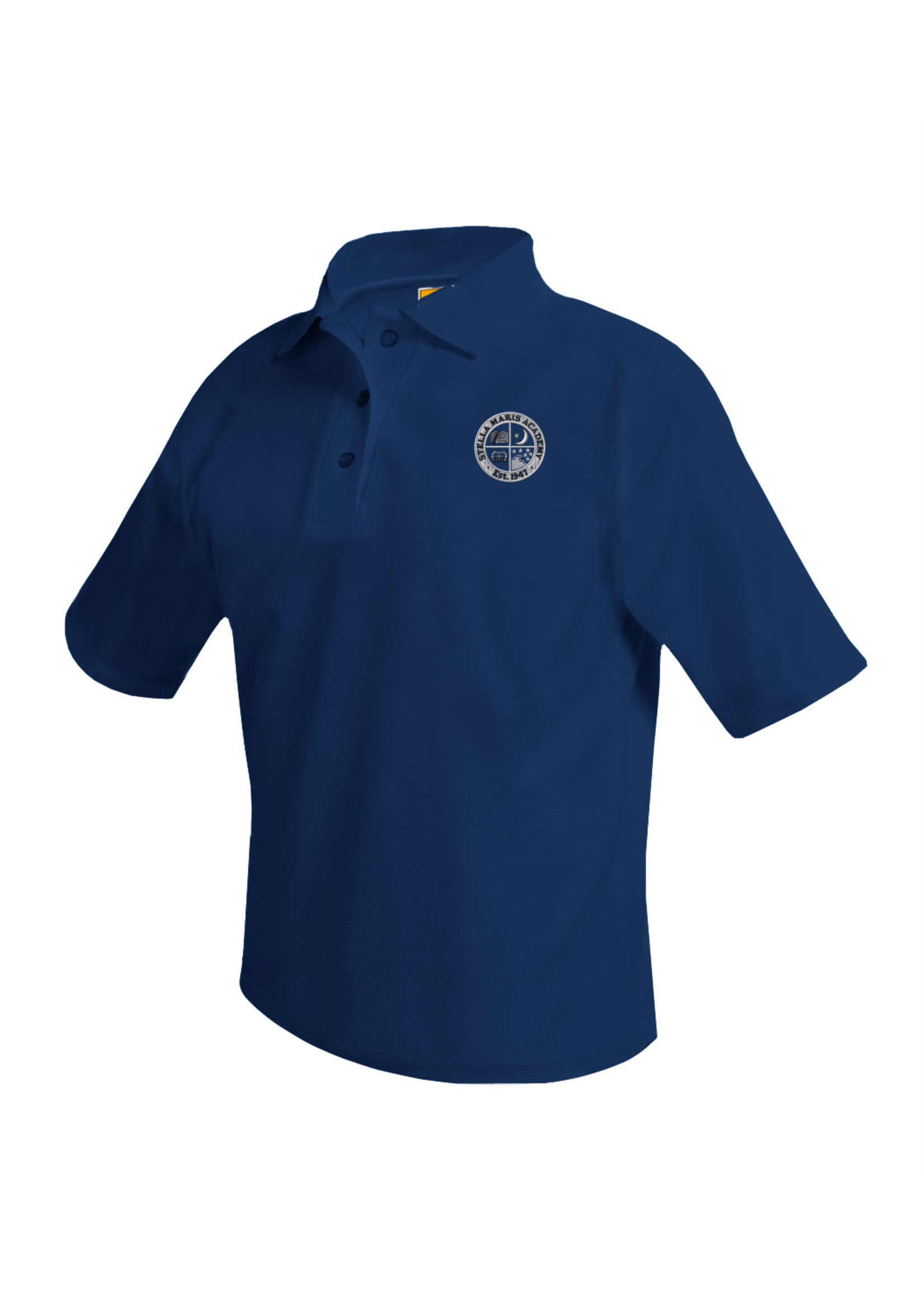 Stella Short Sleeve Dk Navy Pique Polo (TK & 7th Grade Only)