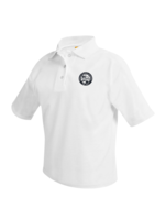 Stella White Polo Pique Short Sleeve (K-6th Grade Only)