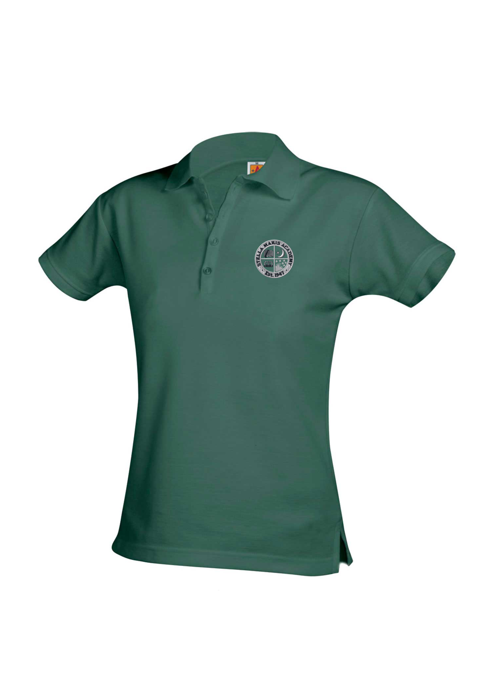 Stella  Dk Green Female Polo Pique SS (8th Grade Only)