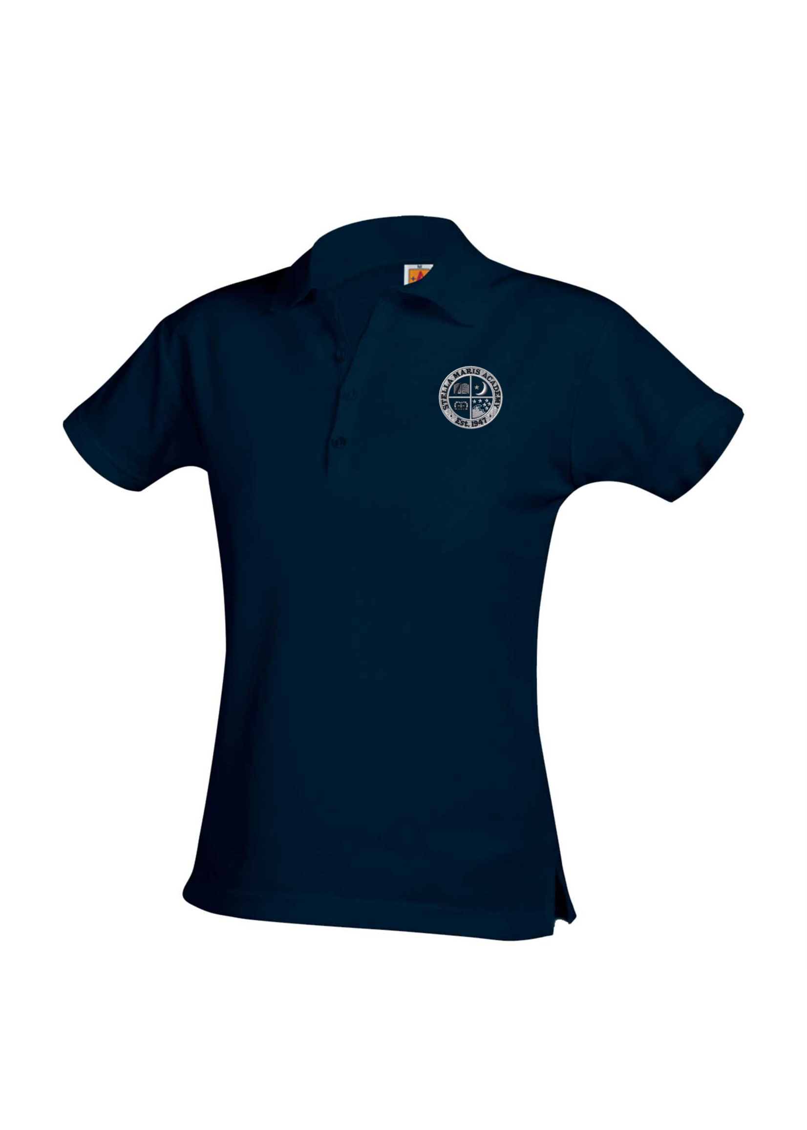 Stella Dk Navy Female Polo Pique SS (TK & 7th Grade Only)