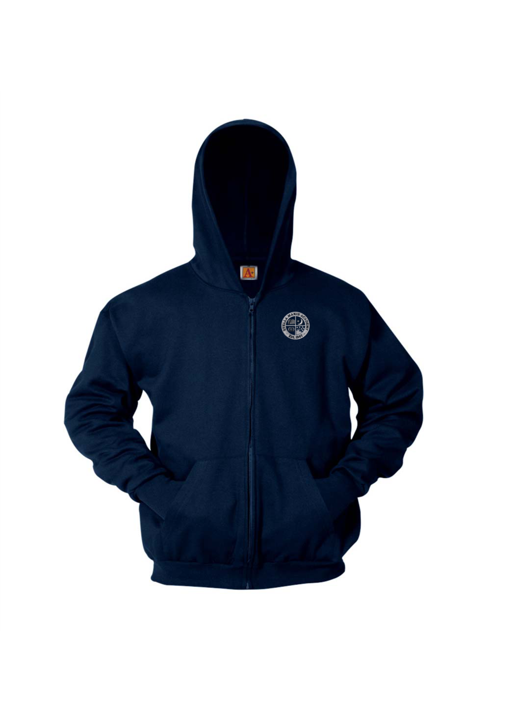Stella Navy Full Zip Sweatshirt