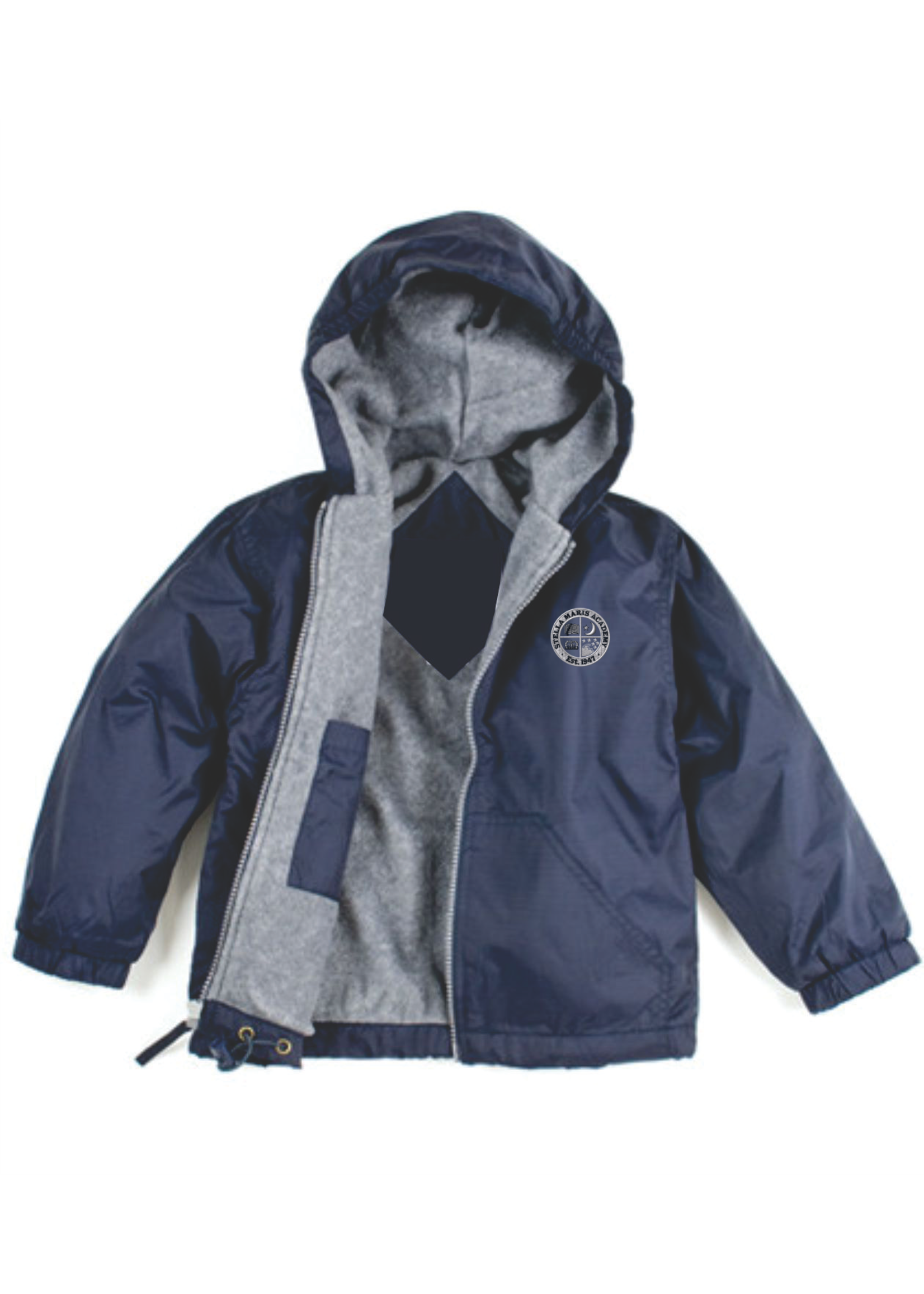 Stella Navy Windbreaker Hooded Jacket